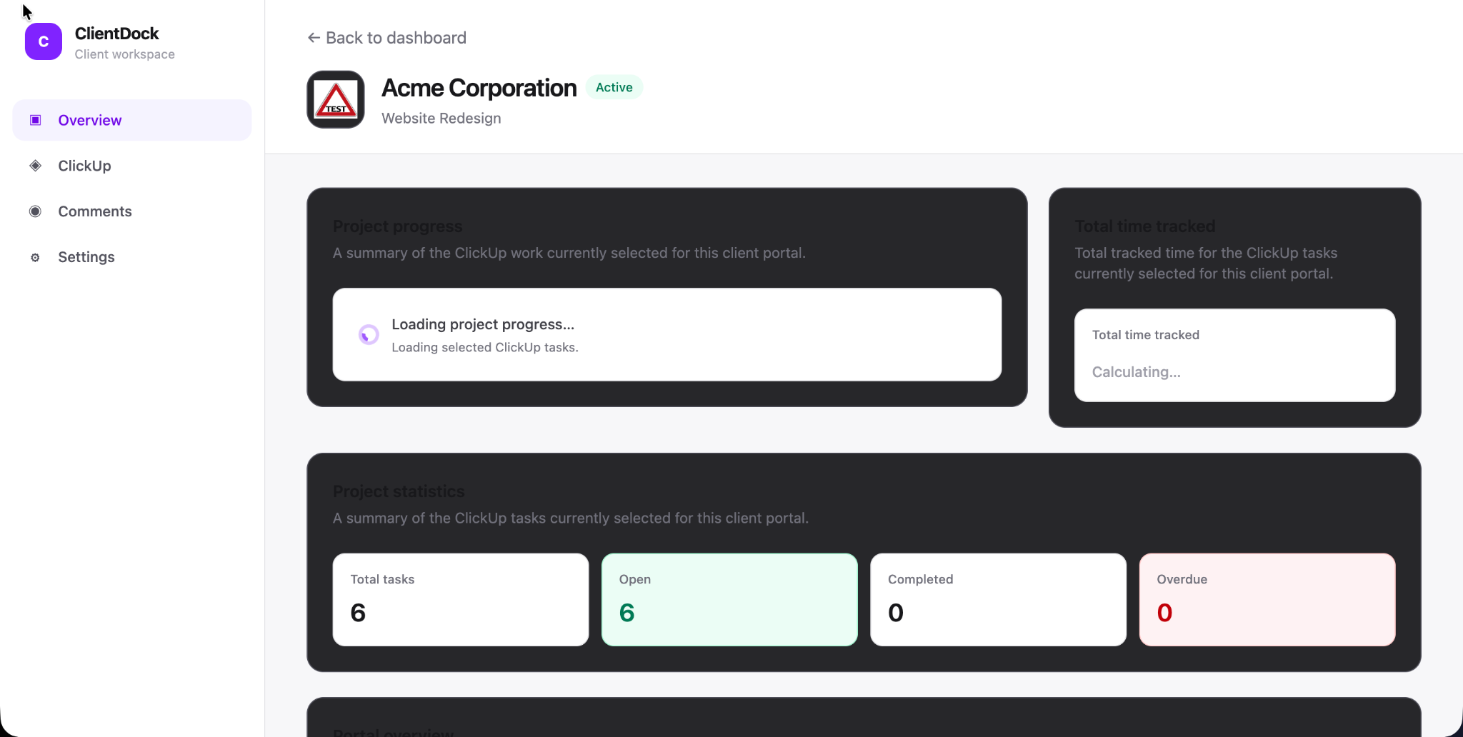 ClientDoq portal settings